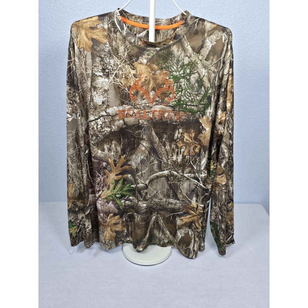 Realtree EDGE Men's Long Sleeve Performance Camo Base Layer Shirt XL